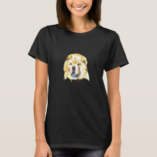 Unique Watercolor Dog Puppy Chow Chow Cute T-Shirt