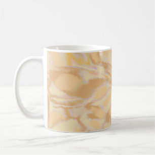 Unique watercolor elegant hand drawing orange coffee mug
