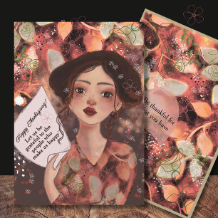 Unique Watercolor Thanksgiving Appreciation Card