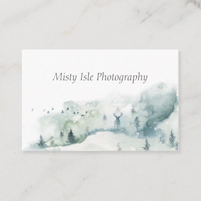 Unique watercolour business card (Front)