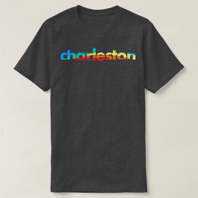 Unique wave design of Charleston T-Shirt (Design Front)