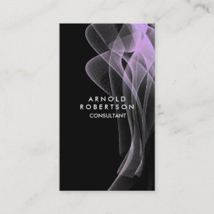 Unique Wave Pattern Abstract Elegant Business Card