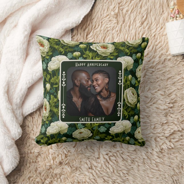 Unique Wedding Golden Anniversary  Throw Pillow (Blanket)
