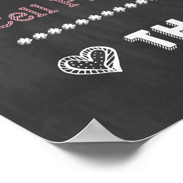 Unique Wedding Poster!  No Cell Phones/No Cameras! Poster (Corner)