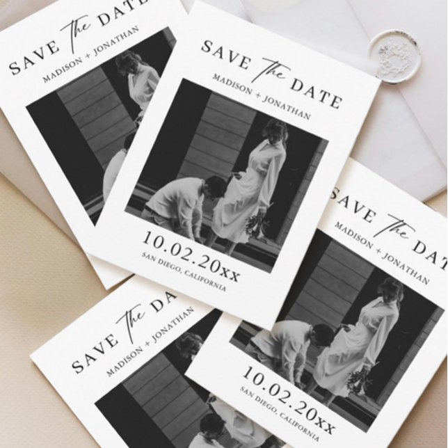 Unique Wedding Save the Date Photo Invitation (Creator Uploaded)