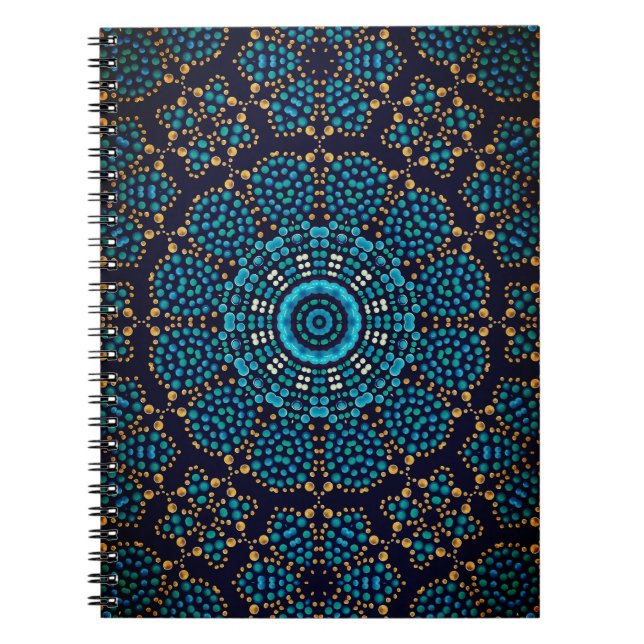 Unique Whimsical Dot Art Notebook (Front)