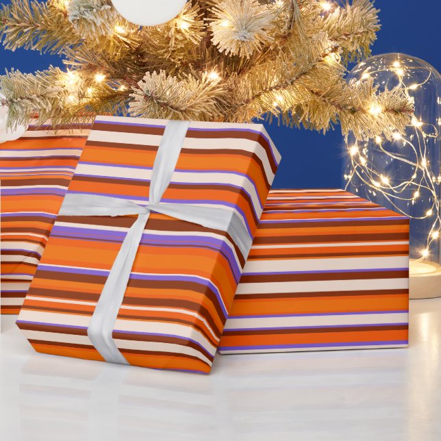 Unique Whimsical Monogram Festive Father'S Day Wrapping Paper (Holidays)