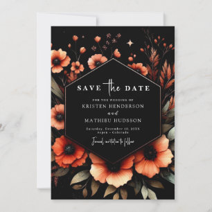 Unique Whimsical Terracotta Wedding Save The Date