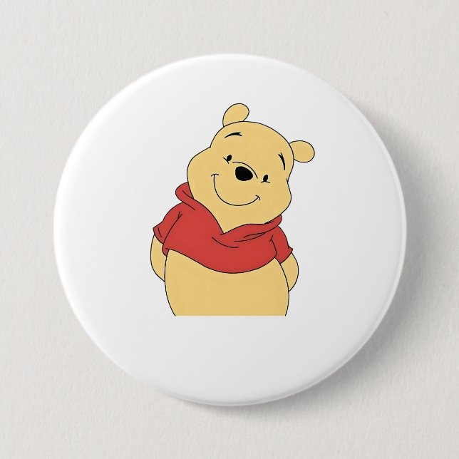Unique Winnie the Pooh Design Button (Front)