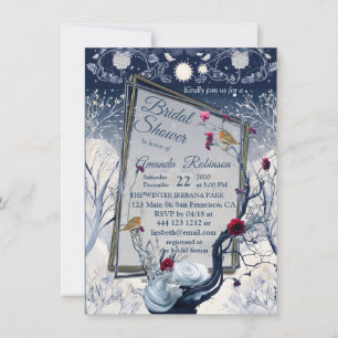 Unique winter Ikabana Festive Design Invitation