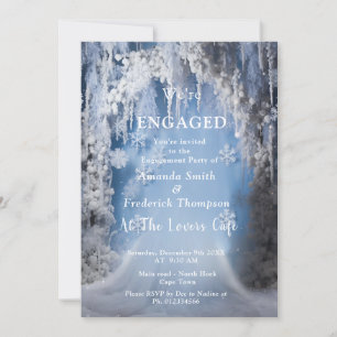 Unique winter snowflakes Design Invitation