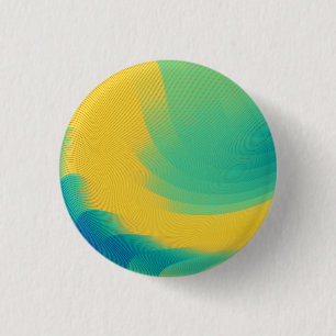 Unique Yellow Abstract Design 3 Cm Round Badge