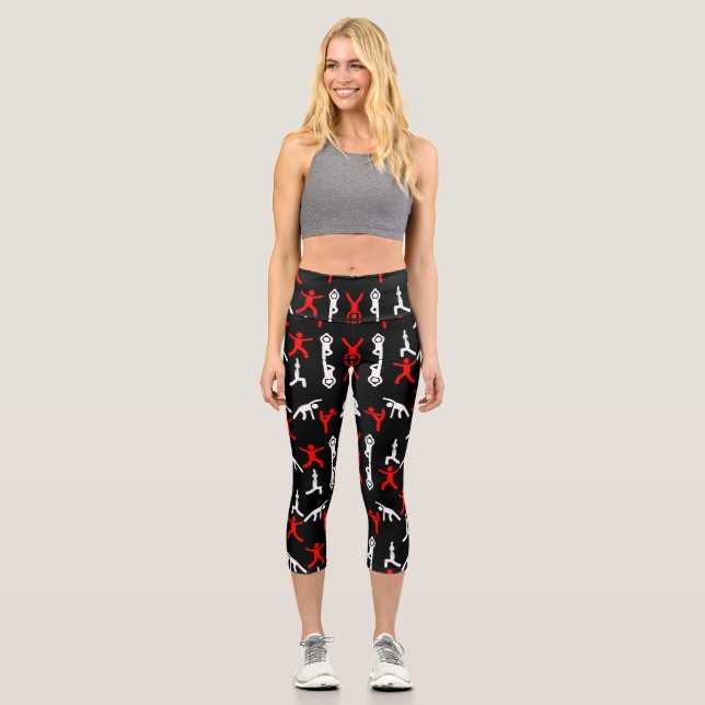 Unique Yoga Gift Capri Leggings (Front)