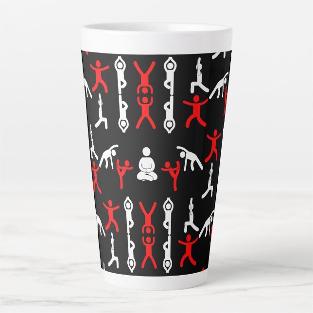 Unique Yoga Gift Latte Mug (Front)