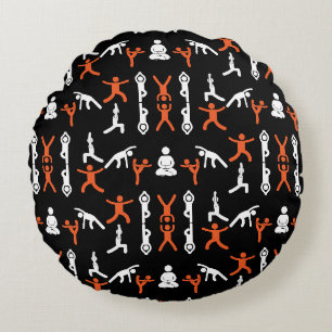 Unique Yoga Gift Round Cushion
