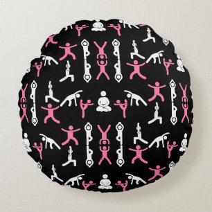 Unique Yoga Gift Round Cushion