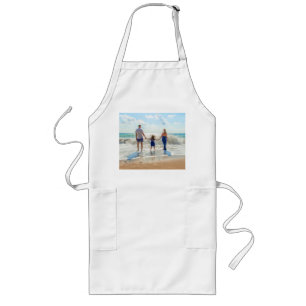 Unique Your Own Design - Custom Photo - Family Long Apron