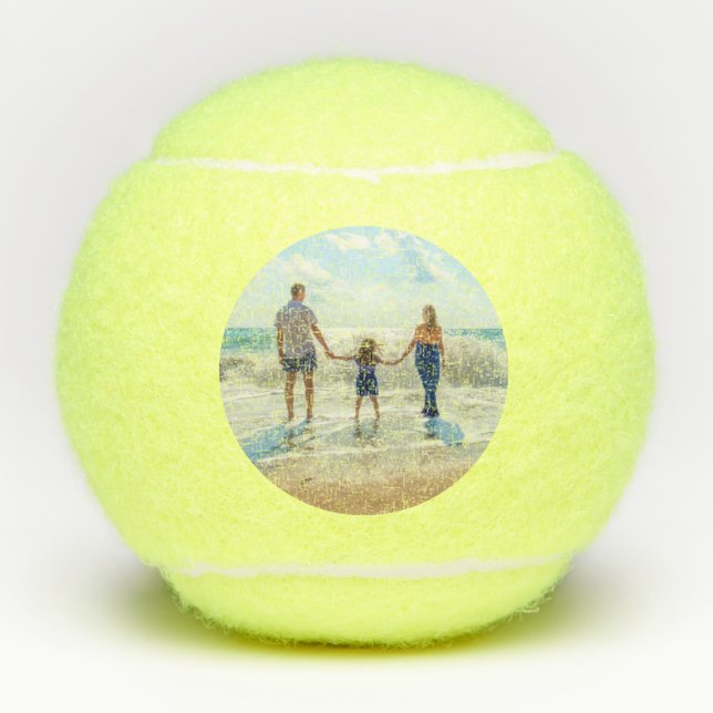 Unique Your Own Design - Custom Photo - Family  Tennis Balls (Front)