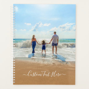 Unique Your Own Design Custom Photo Text - Family Planner