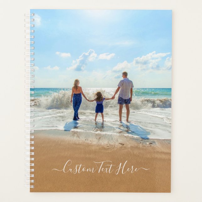 Unique Your Own Design Custom Photo Text - Family Planner (Front)