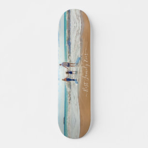Unique Your Own Design Photo Text Best Family Ever Skateboard
