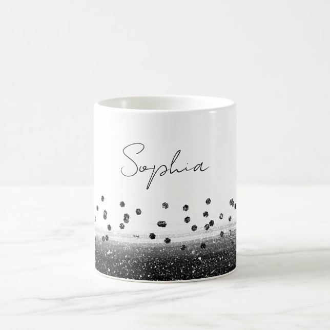 Uniquely Black Confetti Sparkle Coffee Mug (Center)
