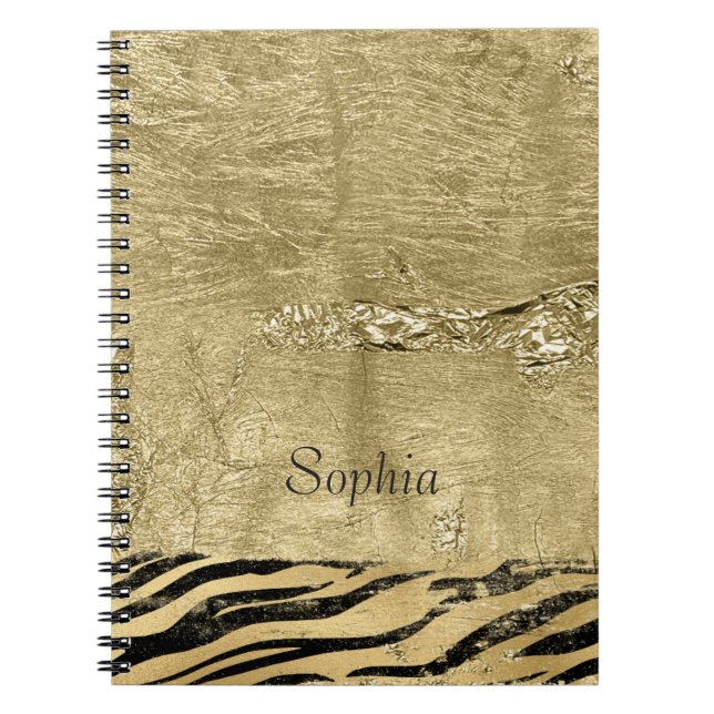 Uniquely Black Confetti Sparkle Notebook (Front)