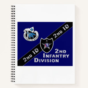 Uniquely Designed 2nd Infantry Division Gift Notebook