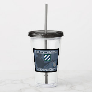 Uniquely Designed 3rd Infantry Division Gift Acrylic Tumbler