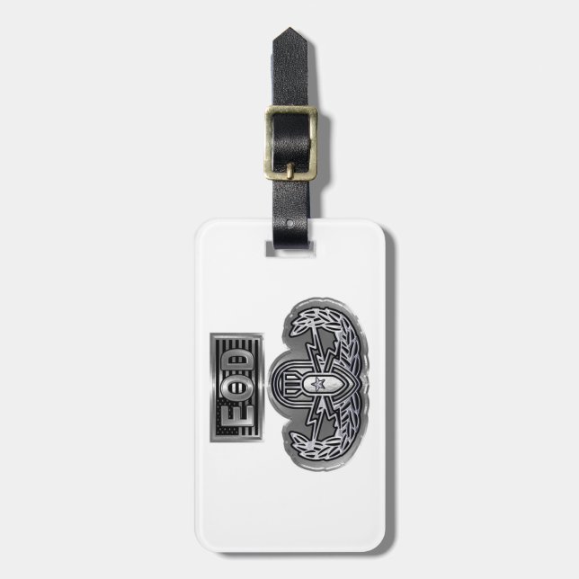 Uniquely Designed Commemorative EOD Luggage Tag (Front Vertical)