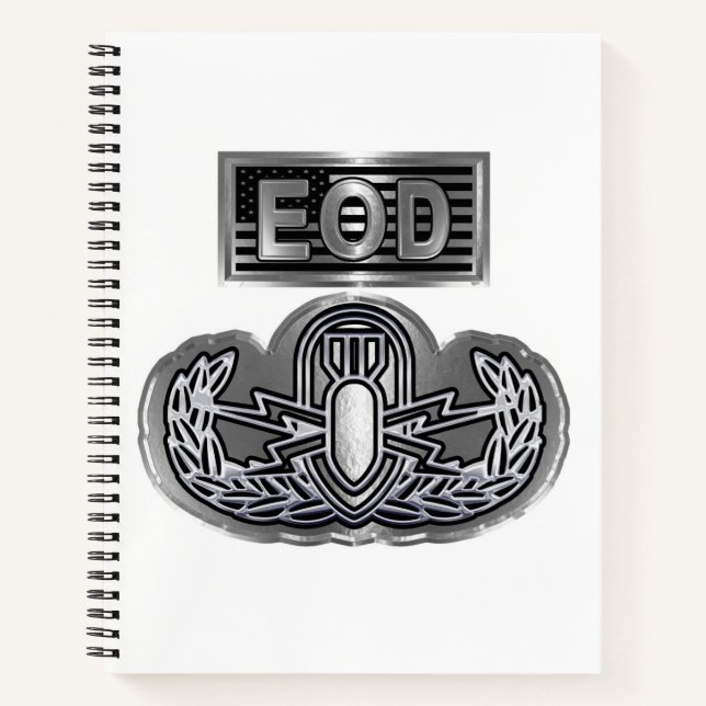 Uniquely Designed Commemorative EOD Notebook (Front)