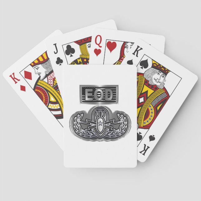 Uniquely Designed Commemorative EOD Playing Cards (Back)