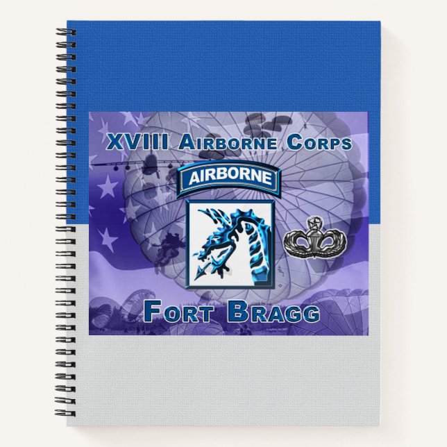 Uniquely Designed XVIII Airborne Corps Gift Notebo Notebook (Front)