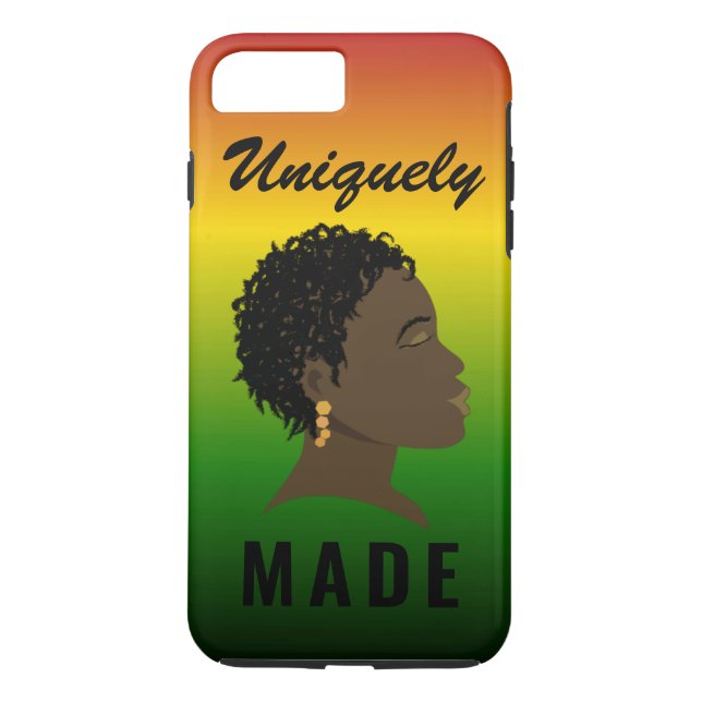 Uniquely Made Black Women's iPhone Case (Back)