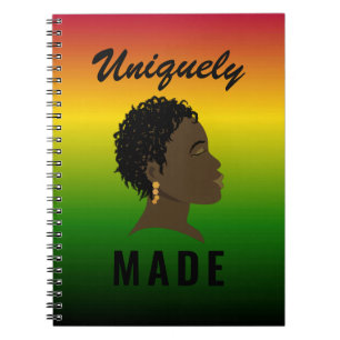 Uniquely Made Black Women's Spiral Notebook
