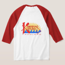 Unisex 3/4 Sleeve Red T-Shirt