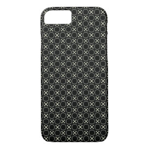 Unisex Black and White X & O Pattern iPhone 7 Case