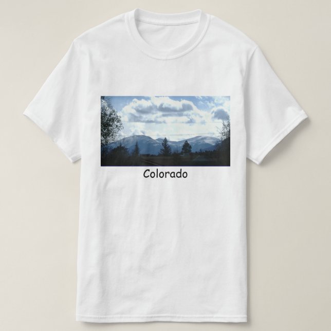 Unisex Blue Mountains in Colorado T-Shirt (Design Front)