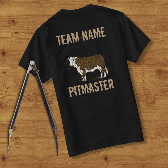 Unisex Bull Custom BBQ Team Pitmaster T-Shirt (Creator Uploaded)