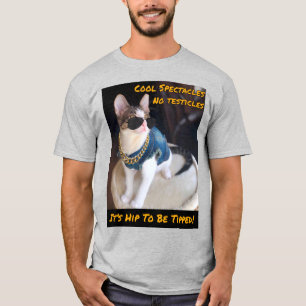 UNISEX Cat RESCUE TNR "It's Hip To Be Tipped" T-Shirt