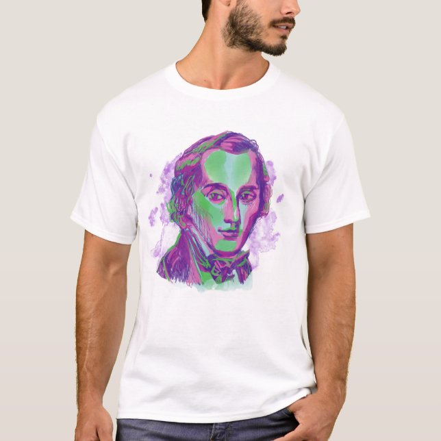 Unisex Chopin Aurora Portrait Shirt (Front)