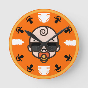 Unisex Gender-neutral New Parent Wrist Round Clock