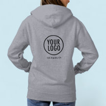 Unisex Grey Hoodie Sweatshirt Custom Logo S to 3XL