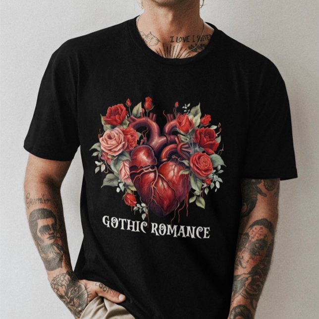 Unisex Halloween "Gothic Romance" Gothic Heart T-Shirt (Creator Uploaded)