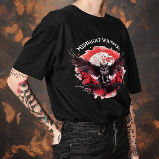 Unisex Halloween "Midnight Wishper" Gothic T-Shirt (Creator Uploaded)