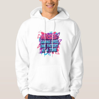 Unisex hood pullover with stylish print