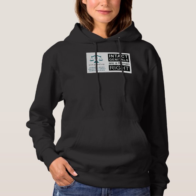 Unisex Hoodie - Intact Genitals (Front)