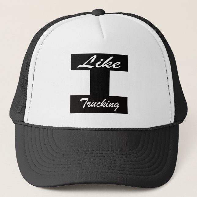 Unisex Like Trucking Logo Trucker Hat  (Front)