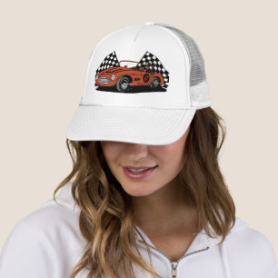 Unisex Motorsport Car Racing Retro Trucker Hat 