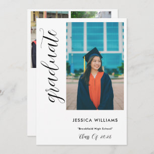 Unisex Photo Graduate Celebration Invitation